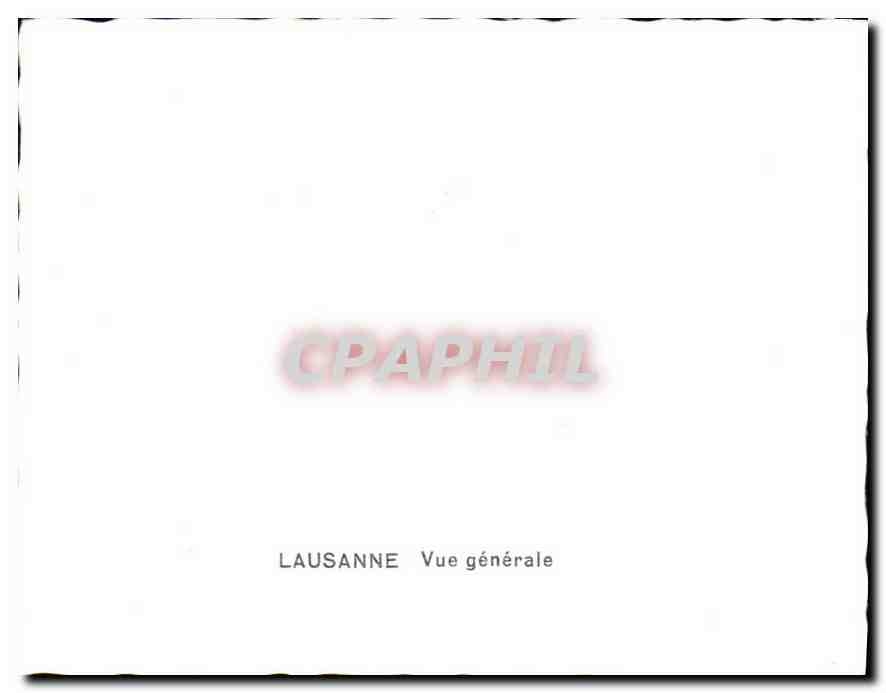 CPM Lausanne vue generale  — Rückseite