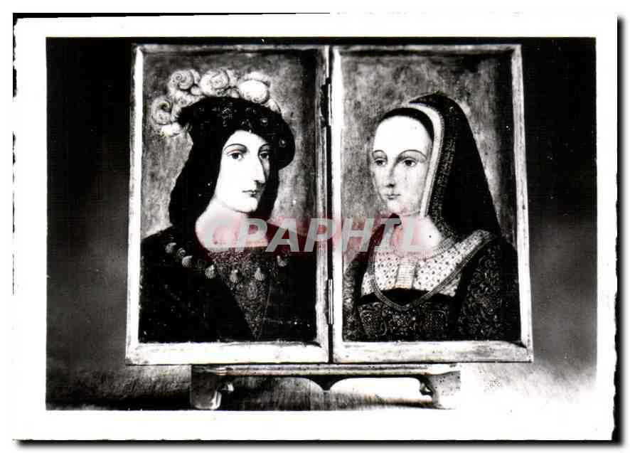 CPM Langeais Diptyque de Charles VIII et d'Anne de Bretagne 