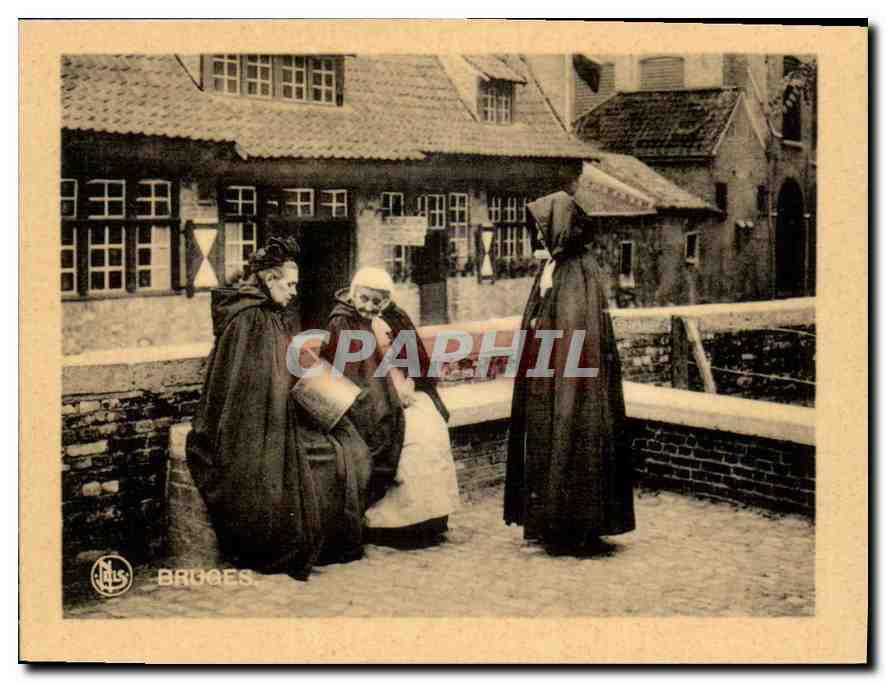 CPM Bruges Derriere Gruuthuse Types Brugeois 