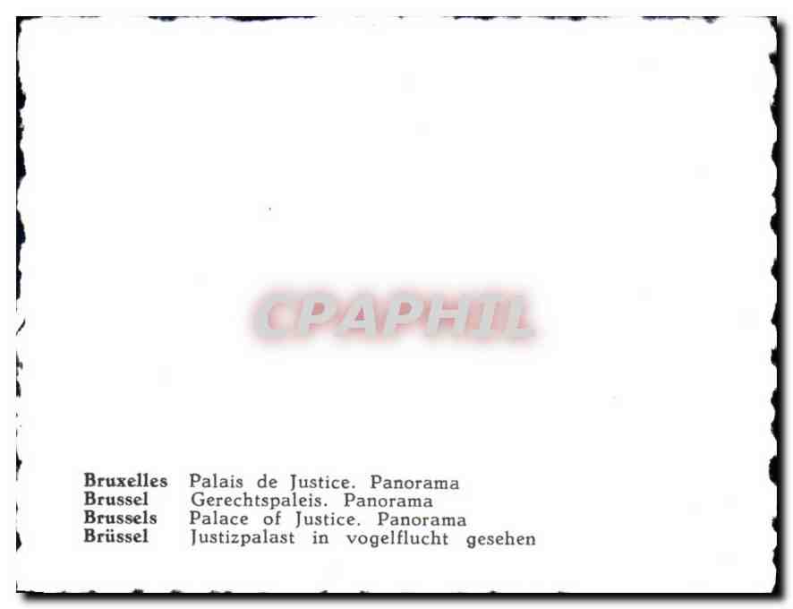 CPM Bruxelles Palais de Justice Panorama  — Rückseite