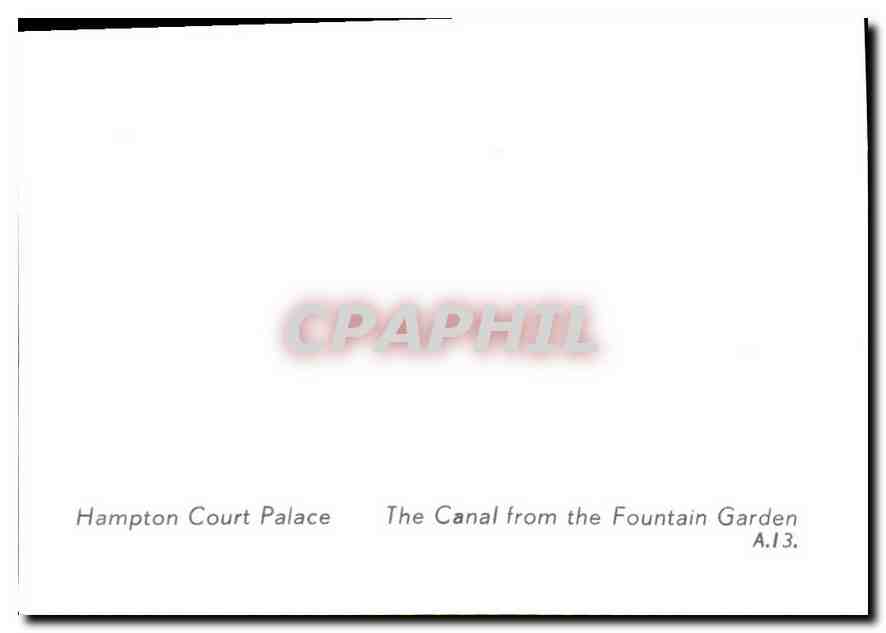 CPM Hampton Court Palace The Canal from the Fountain Garden  — Back
