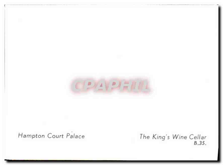 CPM Hampton Court Palace The King's Wine Cellar  — Back