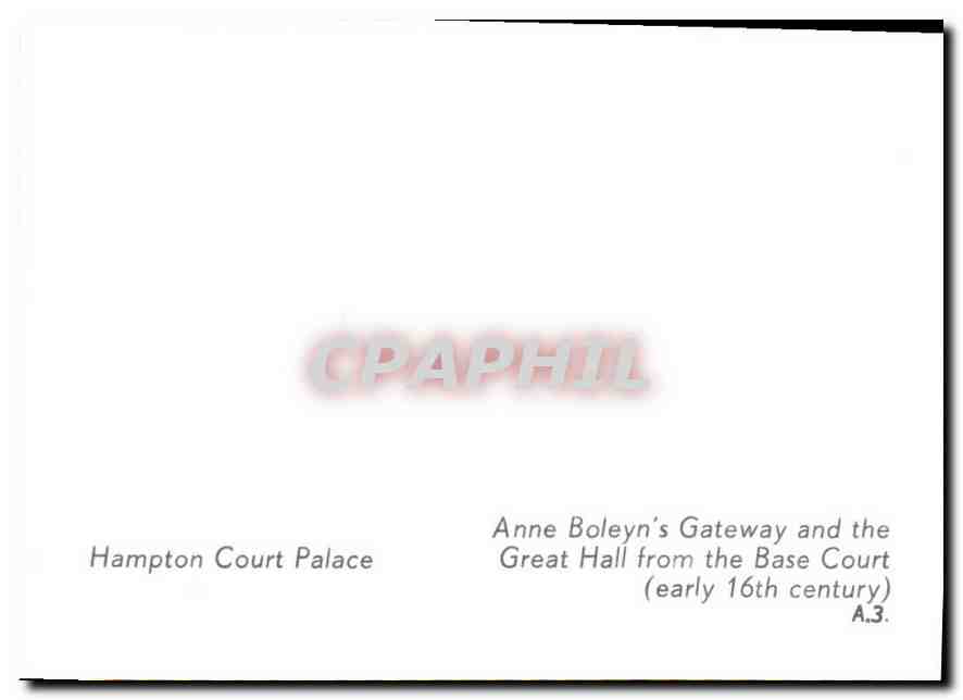 CPM Hampton Court Palace Anne Boleyn's Gateway and the Great Hall from the Base Court  — Back