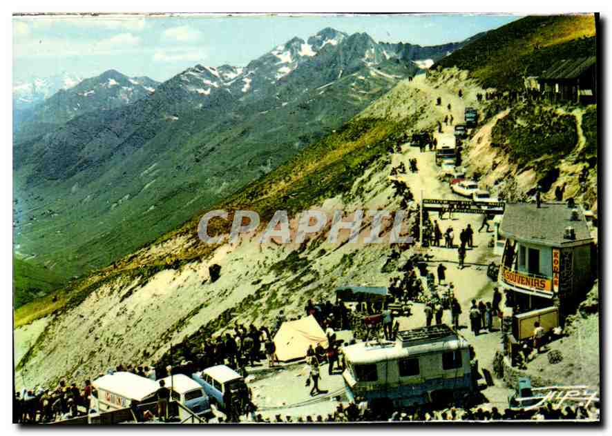 Col du Tourmalet — Abfahrt der Straße zum Pic du Midi de Bigorre — Verlag nicht sichtbar
