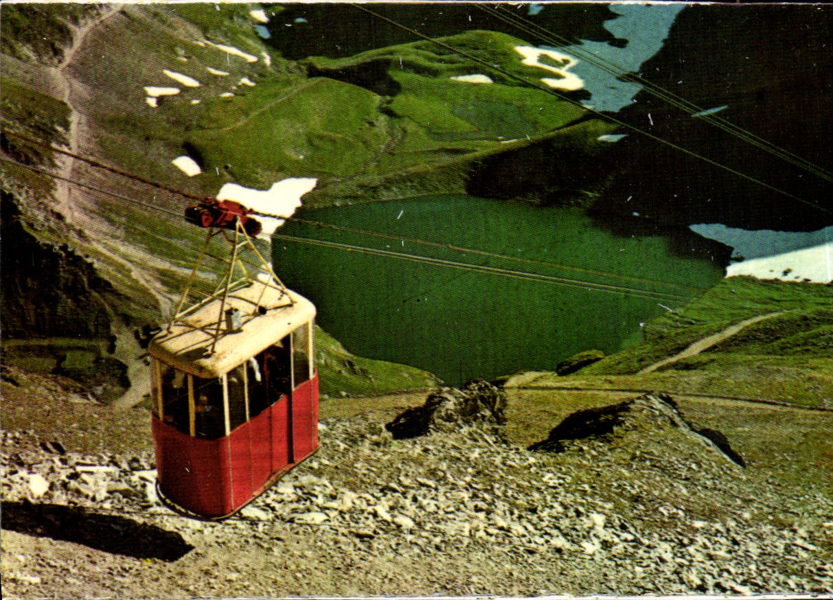 Die Pyrenäen — Der Seilbahn des Pic du Midi — Unten, See Oncet — K.88 — CPAPHIL