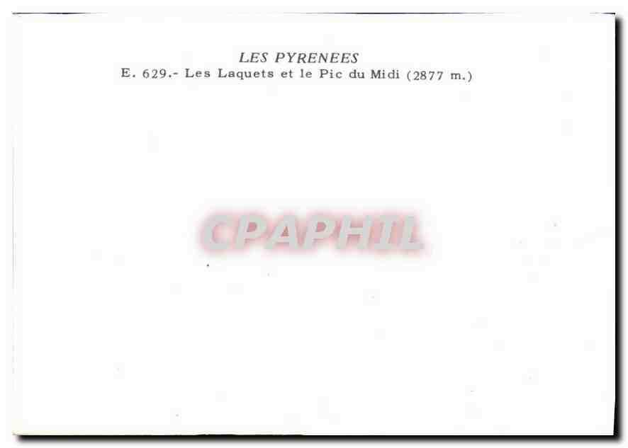 Les Laquets et le Pic du Midi — vue panoramique — éditeur non visible — Reverso