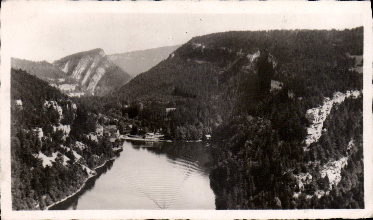 CPM Villers le Lac Vue generale du dernier Bassin du Doubs 