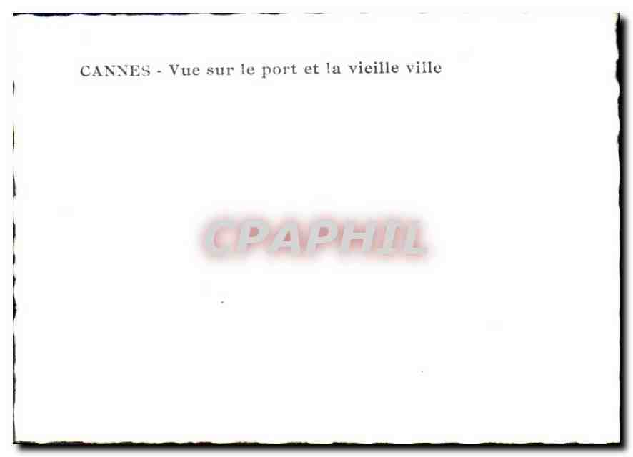 CPM Cannes vue sur le port et la vieille ville  — Rückseite