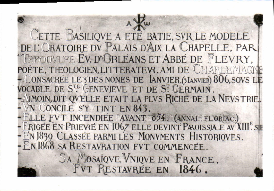 CPM L'Eglise de Germigny des Pres Historique du Monument 