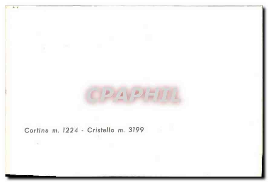 CPM Cortina Cristallo  — Back