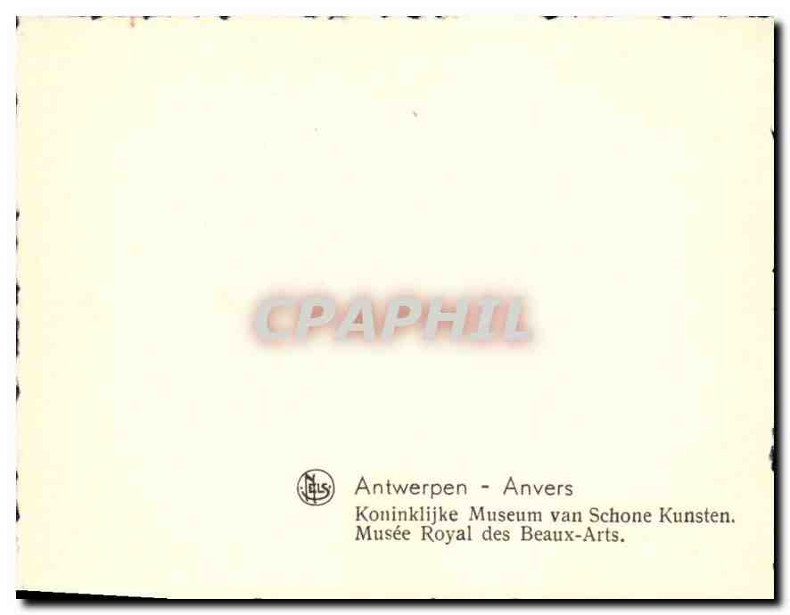 CPM Antwerpen Anvers Musee Royal des Beaux Arts  — Back