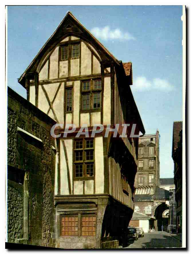 CPA La Vieille Maison rue St Romain Photo Hauville Rouen 