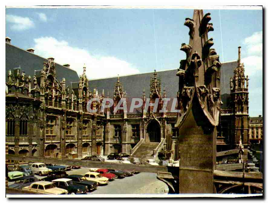 CPA Palais de Justice la Cour d'Honneur Photo Hauville Rouen 