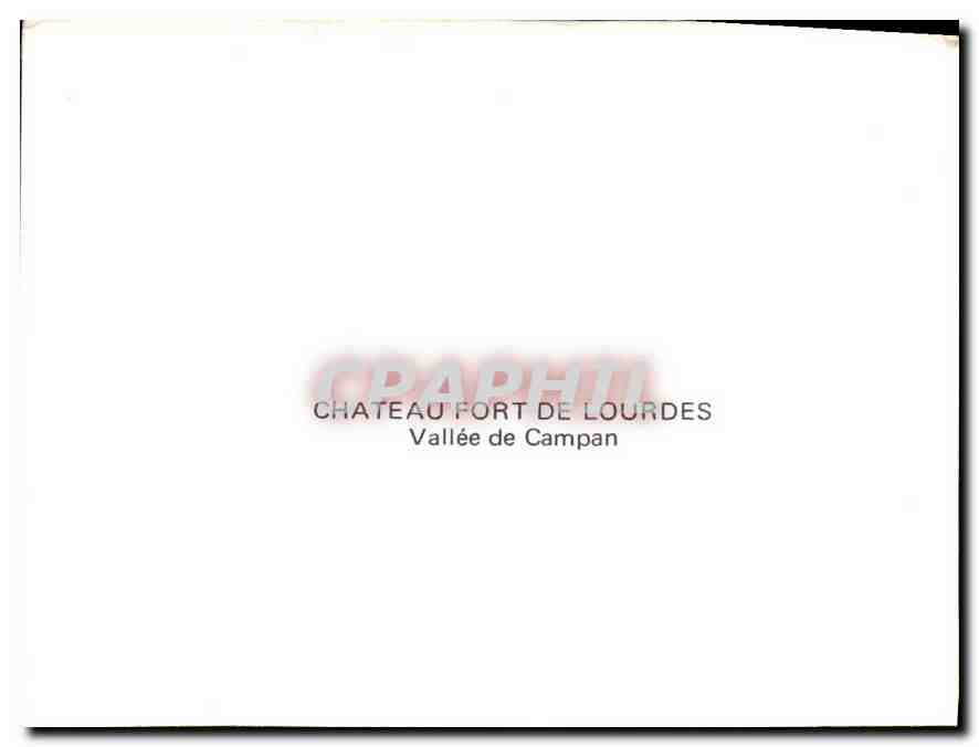 CPM Chateau Fort de Lourdes Vallee de Campan  — Verso
