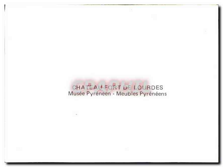 CPM Chateau Fort de Lourdes Musee Pyreneen Meubles Pyreneens  — Verso