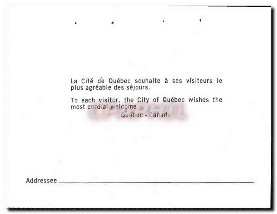 CPM Quebec Canada  — Back