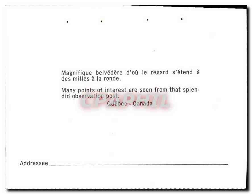 CPM Quebec Canada  — Back