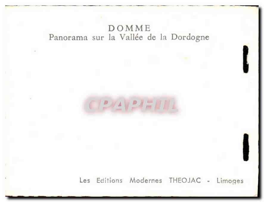 CPM Domme Panorama sur la Vallee de la Dordogne  — Rückseite