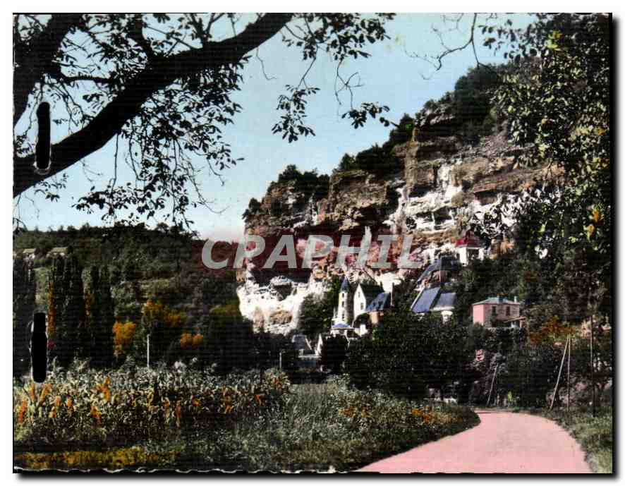 CPM La Rogue Gageac La Falaise et le Manoir de Tarbe 