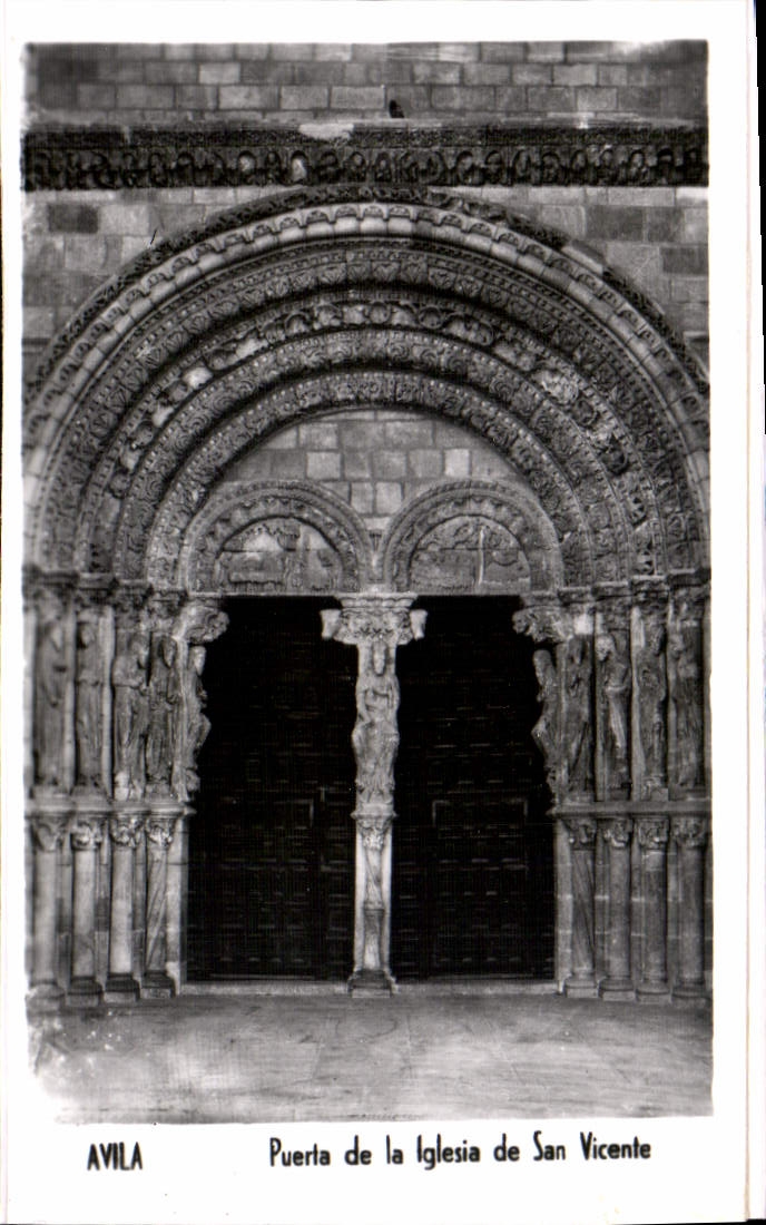 CPM Avila Puerta de la Iglesia de San Vincente 