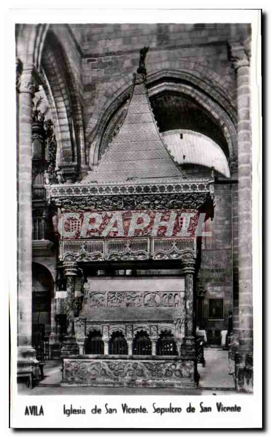 CPM Avila Iglesia de San Vicente Sepulcro de San Vicente 