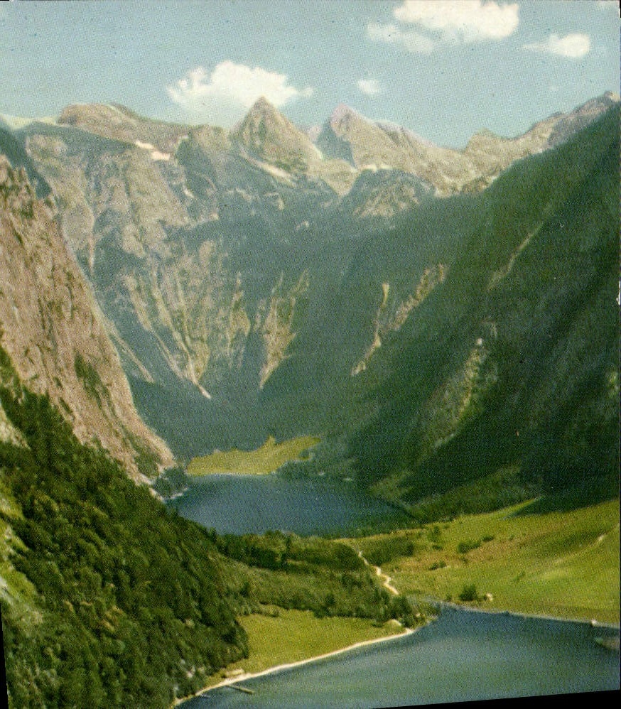 CPM Blick v Schainbachweg auf Konigsee Saletalpe Obersee und Teufelshorner 