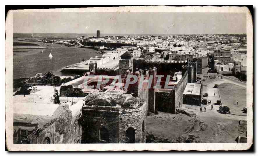 CPM Rabat Vue sur les Qudaias vers la Tour Hassan 
