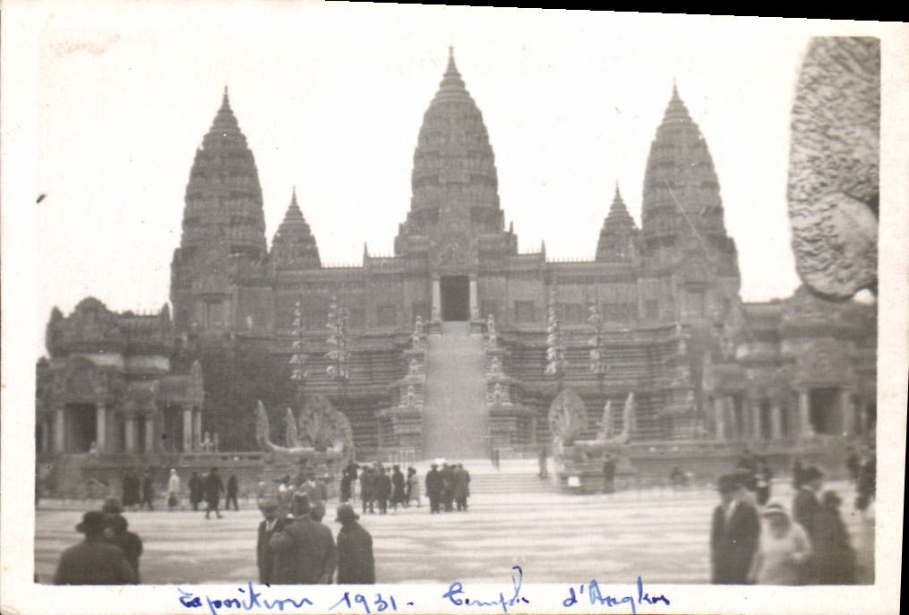 Photo Paris Exposition coloniale 1931 Temple d'Angkor Vat