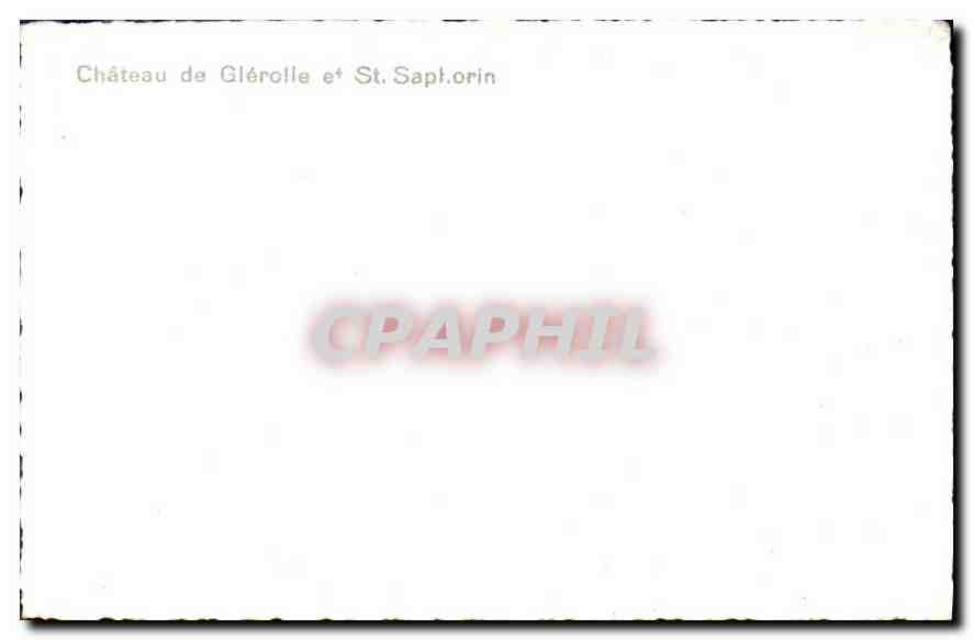 CPM Chateau de Glerolle et St Saphorin  — Rückseite