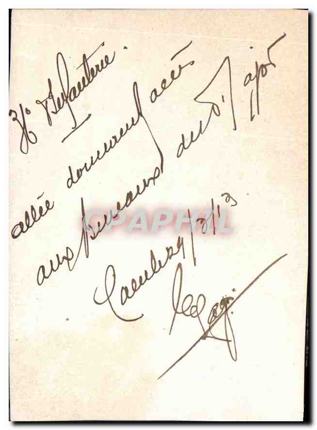Photo 36eme d'infanterie Militaria — Verso