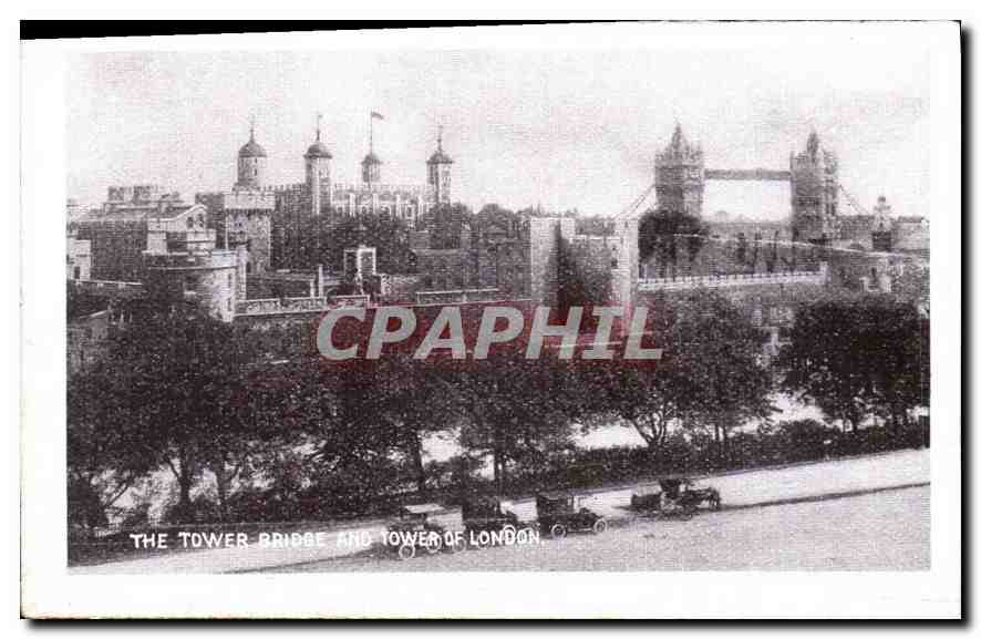 CPM The tower bridge and tower of London 