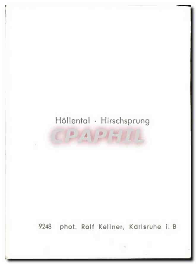 CPM Hollental Hirschsprung  — Rückseite