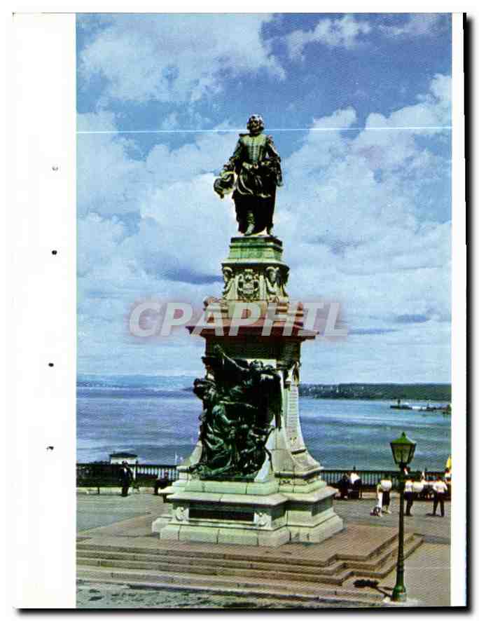 CPM Monument a Samuel de Champlain fondateur de la cite de Quebec canada 