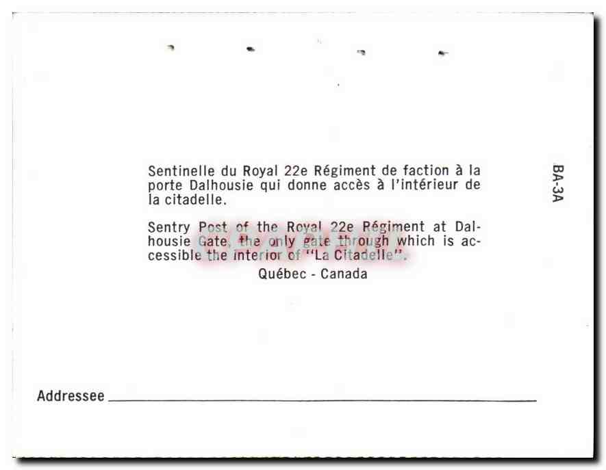 CPM Quebec Canada  — Back