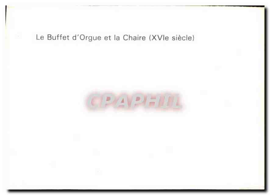 CPM St Bertrand de Comminges   Le Bufet d'Orgue et la Chaire  — Verso