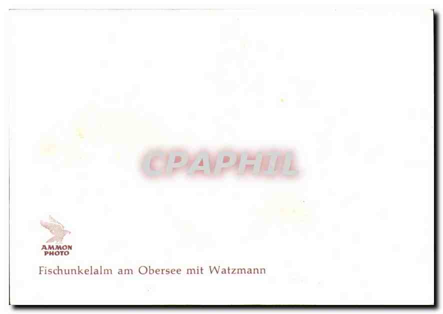 CPA Fischunkelalm am Obersee mit Watzmann  — Back