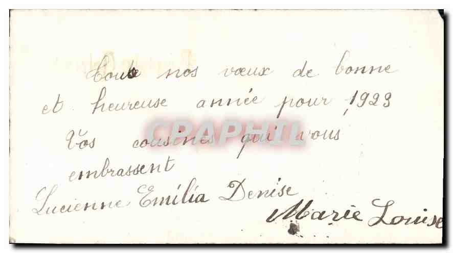 CPA Bonne Annee  — Rückseite
