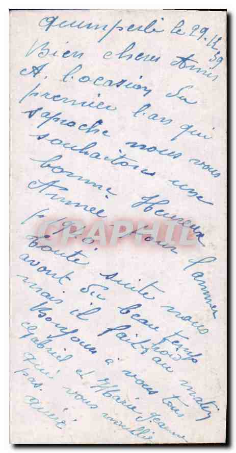 CPA Bonne Annee  — Back