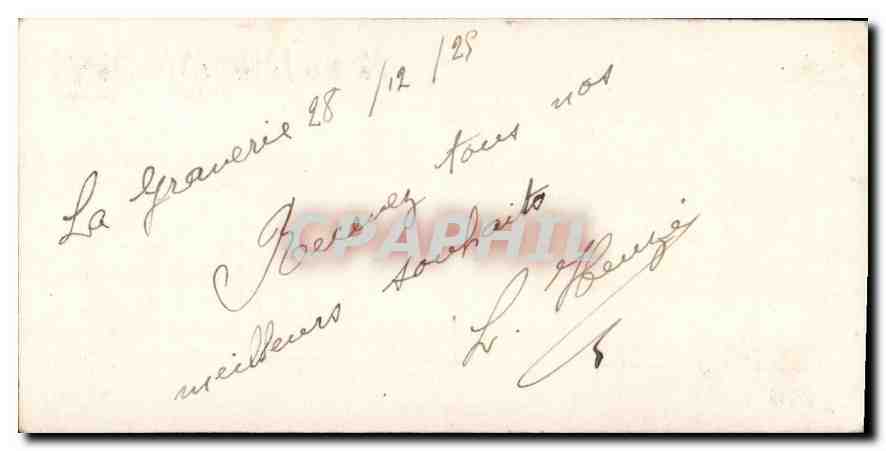 CPA Bonne Annee  — Verso