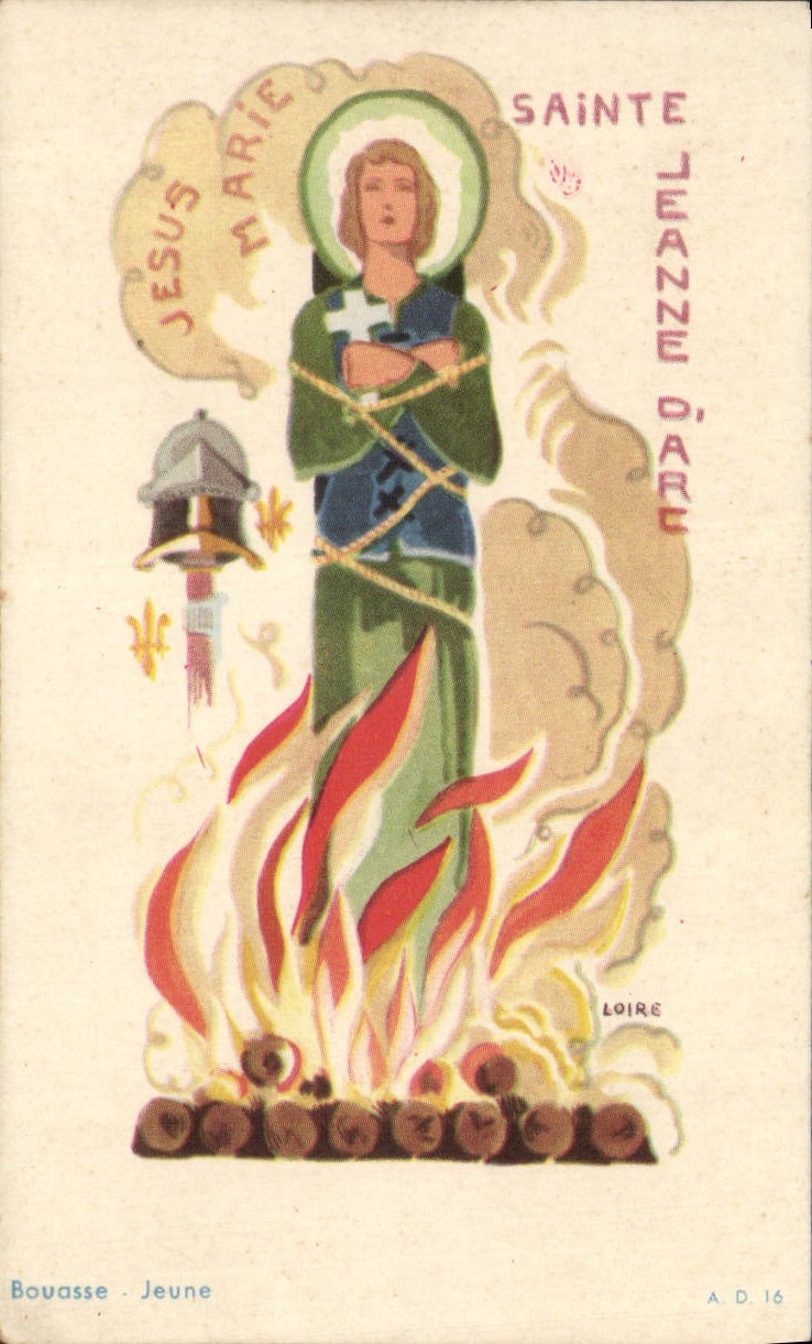 Image pieuse  Sainte Jeanne D'Arc 
