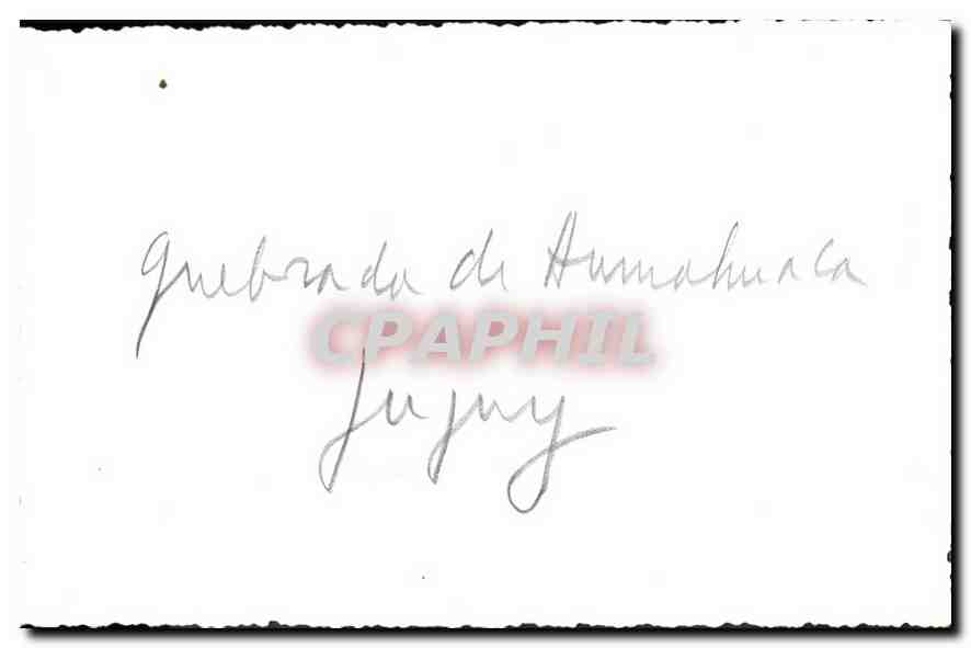 Photo Argentine Argentina — Verso
