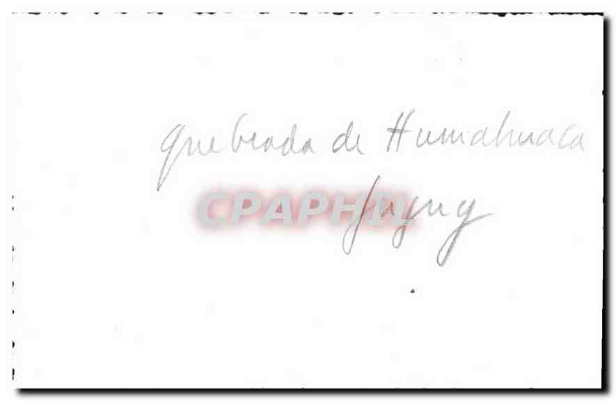 Photo Argentine Argentina — Verso