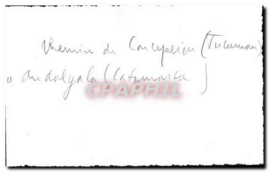 Photo Argentine Argentina — Verso
