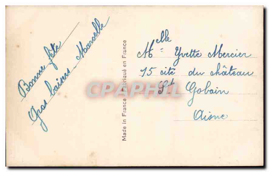 CPA Vive Sainte Catherine Femme — Verso