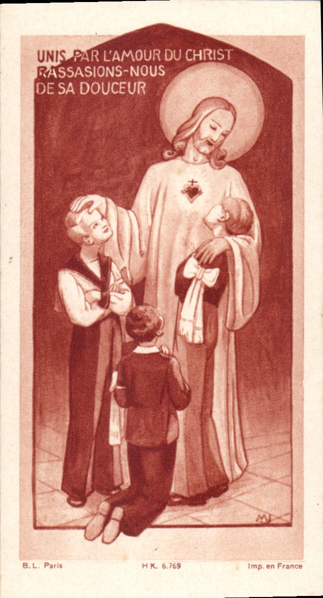 Image pieuse Souvenir de ma Communion Solennelle & Confirmation 