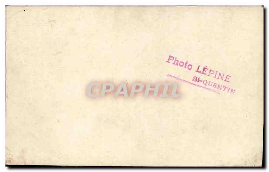 Photo Personages St Quentin Aisne — Verso