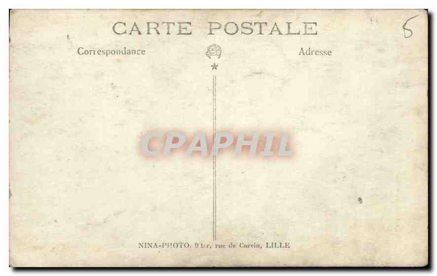 CARTE PHOTO Femme  — Rückseite