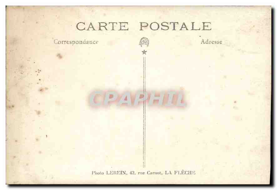 CARTE PHOTO Femme  — Rückseite