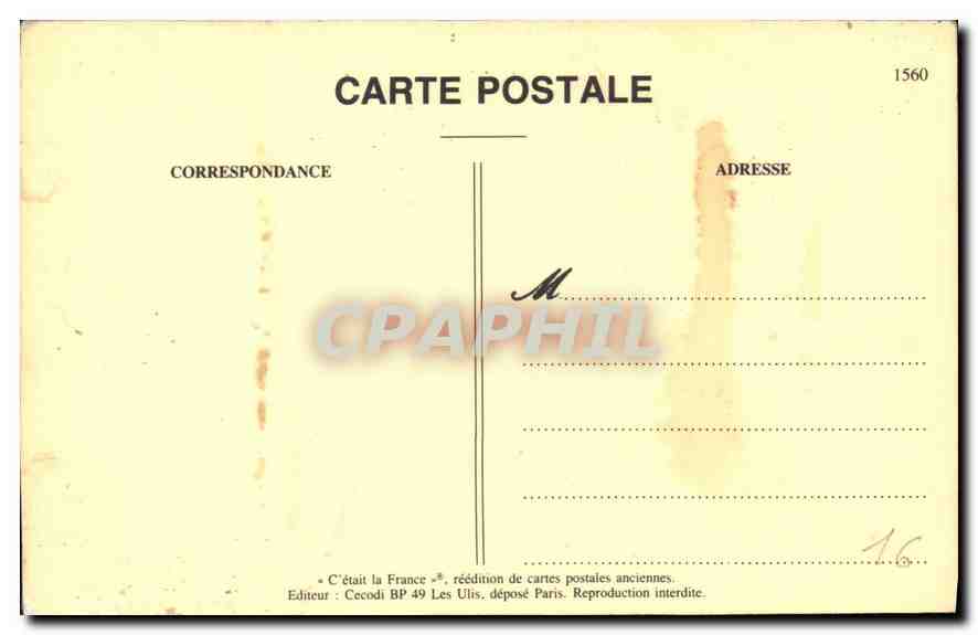 REPRO Lafete Bonnetier route de Triac pres Jarnac  — Rückseite