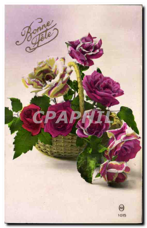 CPA Bonne Fete Fleurs